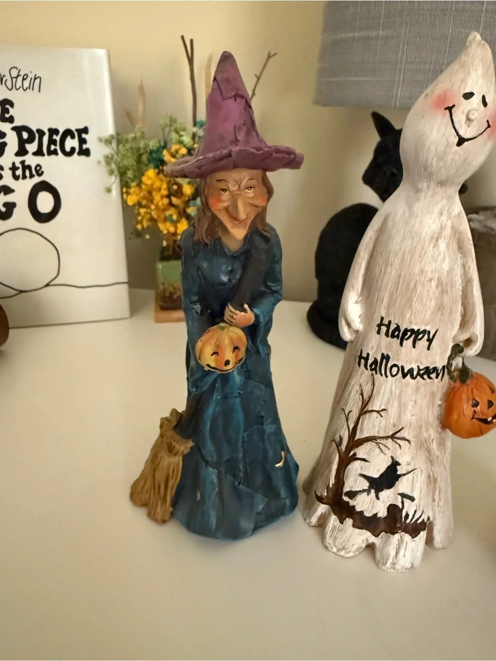 Set of 3 Halloween Wooden Figures super cute